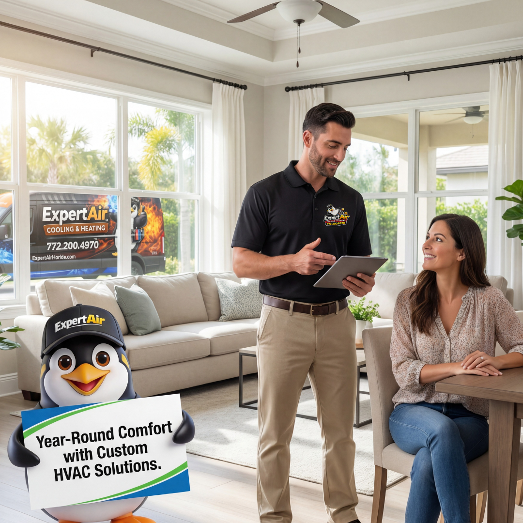Expert Air Cooling & Heating technician delivering custom HVAC solutions designed to maintain year-round comfort and energy efficiency.